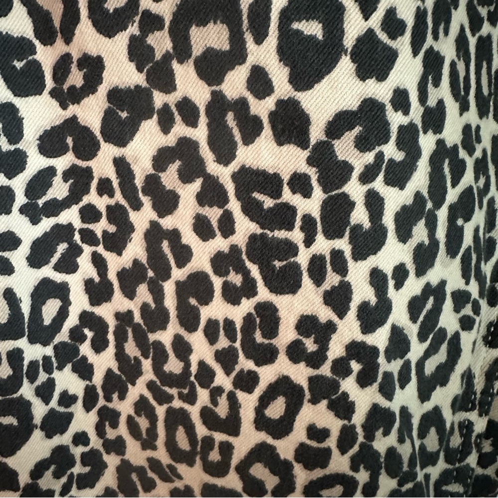 Zara Cropped Boot Leopard Print Pants Jeans 12 - Picture 2 of 5